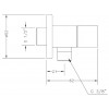 Кутовий вентиль GENEBRE Kenjo Angle38 (310604)